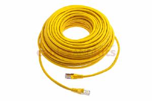 CAT6 Shielded Ethernet Patch Cable, Snagless, 100 Foot, Yellow