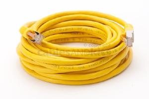 CAT6 Shielded Ethernet Patch Cable, Snagless, 15 Foot, Yellow