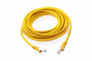 CAT6 Shielded Ethernet Patch Cable, Snagless, 20 Foot, Yellow