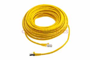CAT6 Shielded Ethernet Patch Cable, Snagless, 75 Foot, Yellow