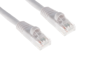 CAT6 Ethernet Patch Cable, Snagless, 1', White