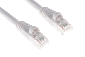 CAT6 Ethernet Patch Cable, Snagless, 15', White