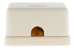 RJ11 Double Port Surface Mount Jack Ivory