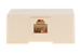 RJ12 Single Port Surface Mount Jack Ivory
