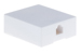 RJ12 Single Port Surface Mount Jack White