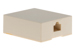 RJ45 Single Port Cat5e Surface Mount Jack Ivory