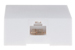 RJ45 Single Port Cat5e Surface Mount Jack White