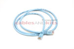 CAT5e Ethernet Patch Cable, Snagless, 4 Foot, Light Blue