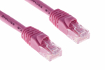CAT6 Ethernet Patch Cable, Snagless, 5', Pink
