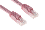 CAT6 Ethernet Patch Cable, Snagless, 7', Pink