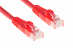 CAT6 Ethernet Patch Cable, Snagless, 3', Red
