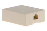 RJ45 Single Port Surface Mount Jack Ivory