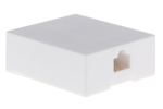 RJ45 Single Port Surface Mount Jack White